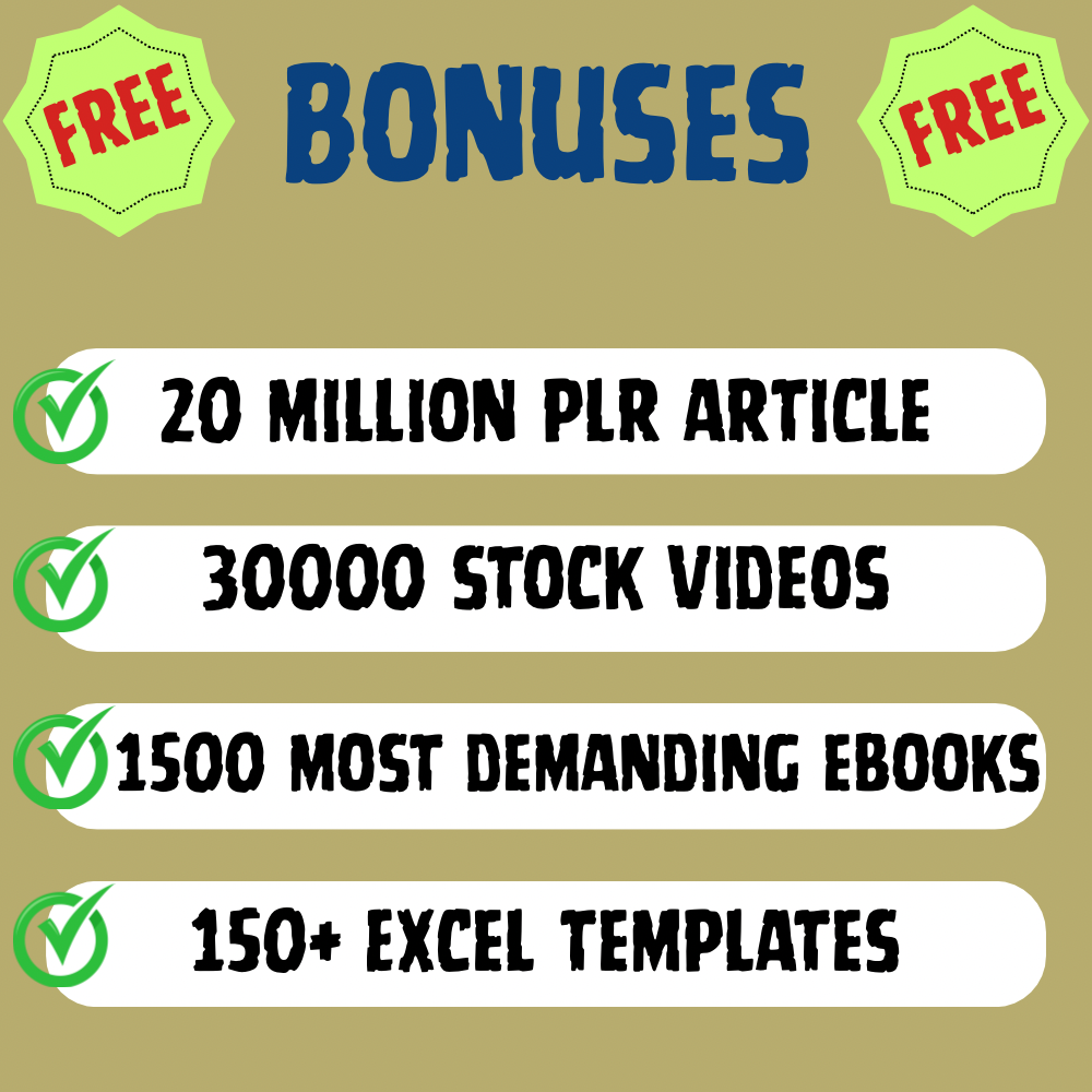 3 Million+ Ebooks + 3 Million PLR Articles Bonus with reseller rights
