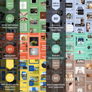 3500+ Canva Editable Social Media Templates Mega Bundle
