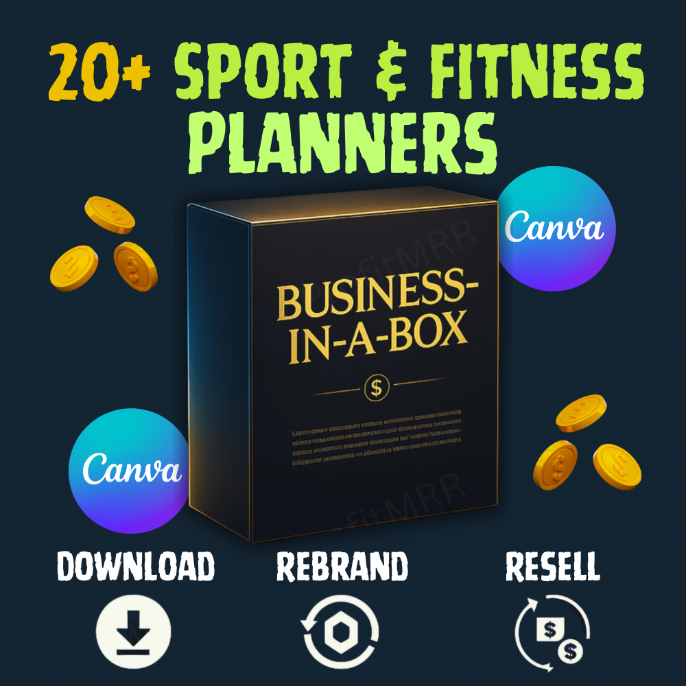Fitness Planners PLR MRR Bundle Resell Rights