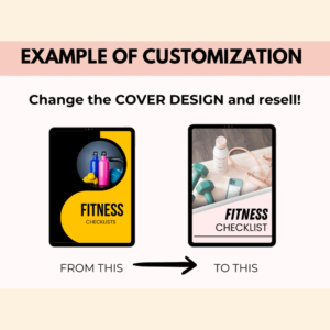 Fitness Checklist Printable with PLR Resell Rights.