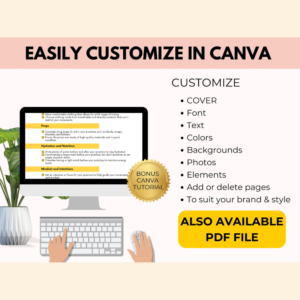 Fitness Checklist Printable with PLR Resell Rights.